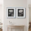" Black And White Flowers III-Framed 2 Piece Set - Black " 2 - Pieces