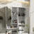 Modern Wall Mounted Bathroom Medicine Cabinet with Adjustable Shelves, High-Definition Mirror, and Towel Bar for Space-Saving Storage-1065113401