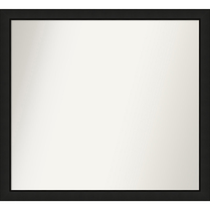 Phil Solid Wood Wall Mirror, Rectangle, 32.25" x 35.25"