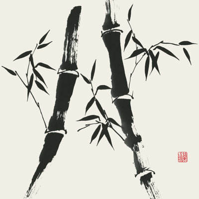 Bamboo Collection V 1 Piece Wrapped Canvas Wall Art