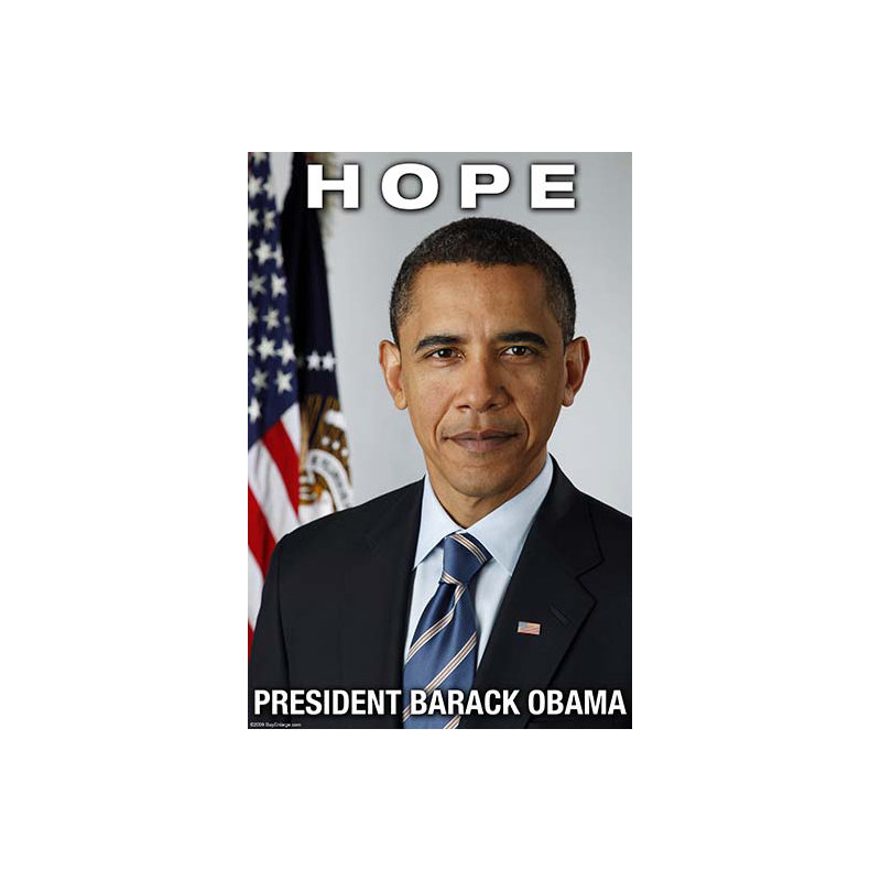 Hope-impression d’art graphique, H 30 po x l 20 po