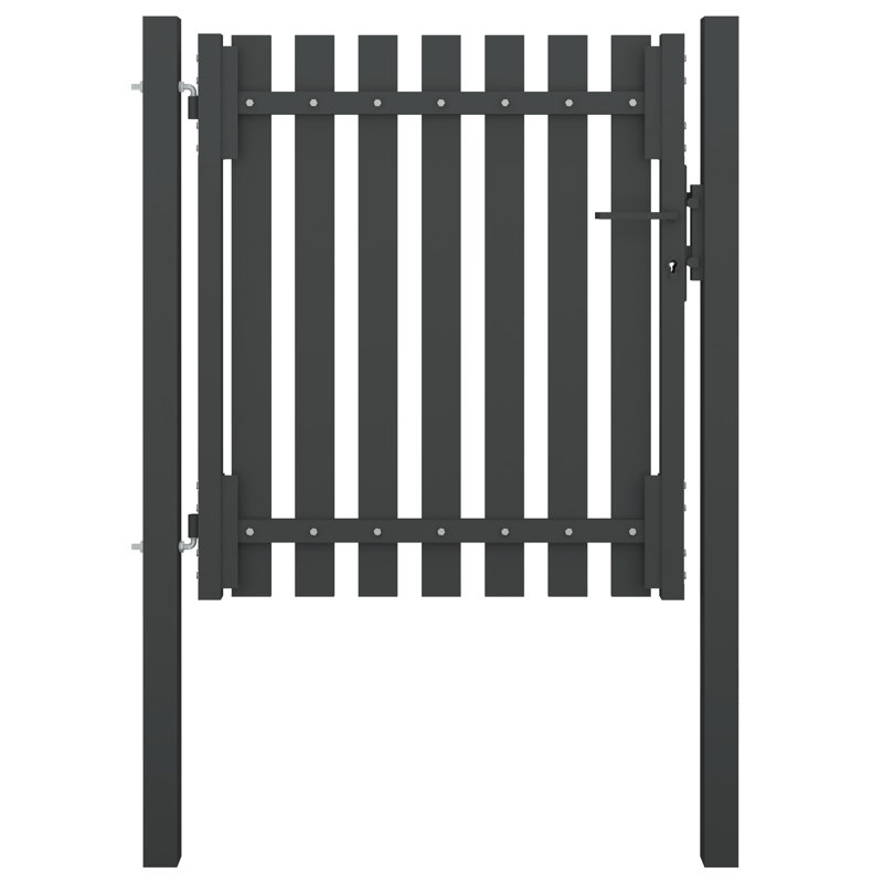 Parchure Anthracite Metal Gate, 125cm H x 99.06cm W