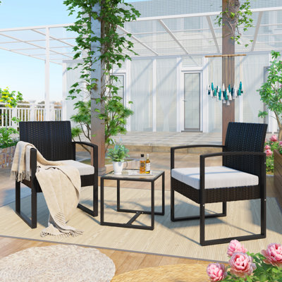 Glennis 2 Seater Rattan Conversation Set