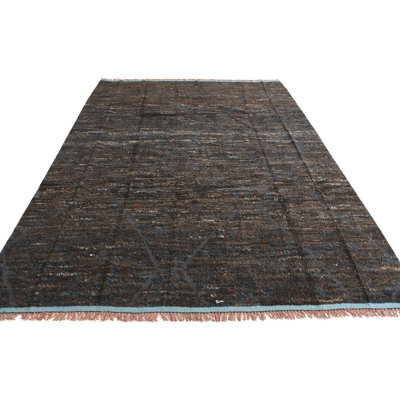 8x11 Pinson Blue and Brown Rug