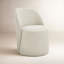 Chaise d'appoint rembourrée avec roulettes pivotantes Lola-115308851