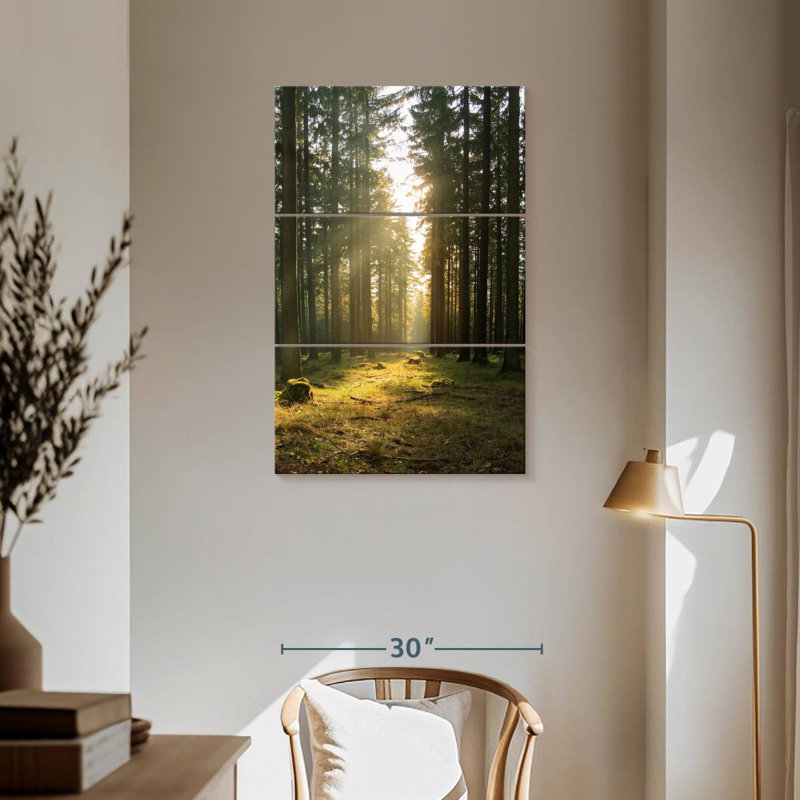 Forêt allemande de Kerrick au printemps, H 57 po x l 36 po