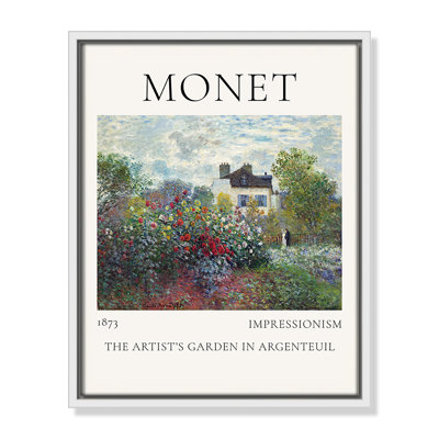 Artists Garden in Argenteuil Print by Claude Monet