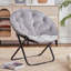 Ensemble de 2 chaises pliantes en fausse fourrure Sima-737444315