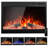 36"Electric Fireplace Insert,Four 3D Colour with Log and Flame, Adjustable Flame Speed-327921889