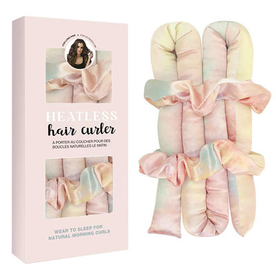 curling iron No-Heat Curling Iron Set - Satin No-Heat Curling Iron Hair Curling Oversized Curling Rod Hairband Sleep With It Without Heating