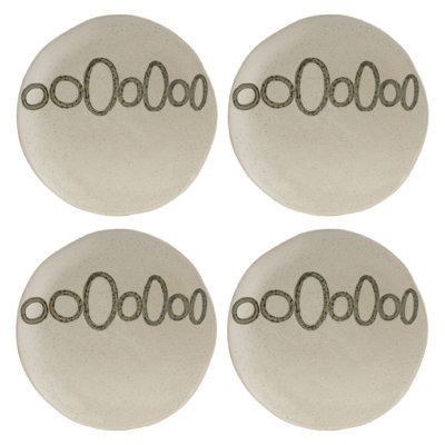 Stoneware Plate and Brown
