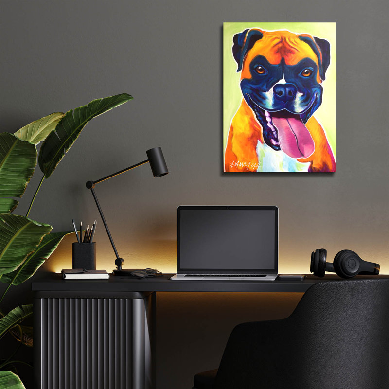 «Boxer - Bear» par Dawg Painter, H 16 po x l 12 po