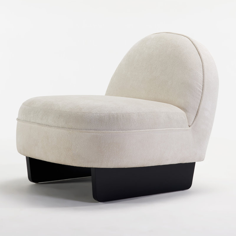 Fauteuil d'appoint Teddy, Blanc crémeux