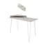 Alduina 120Cm W Rectangular Desk with Wallshelf-303181886