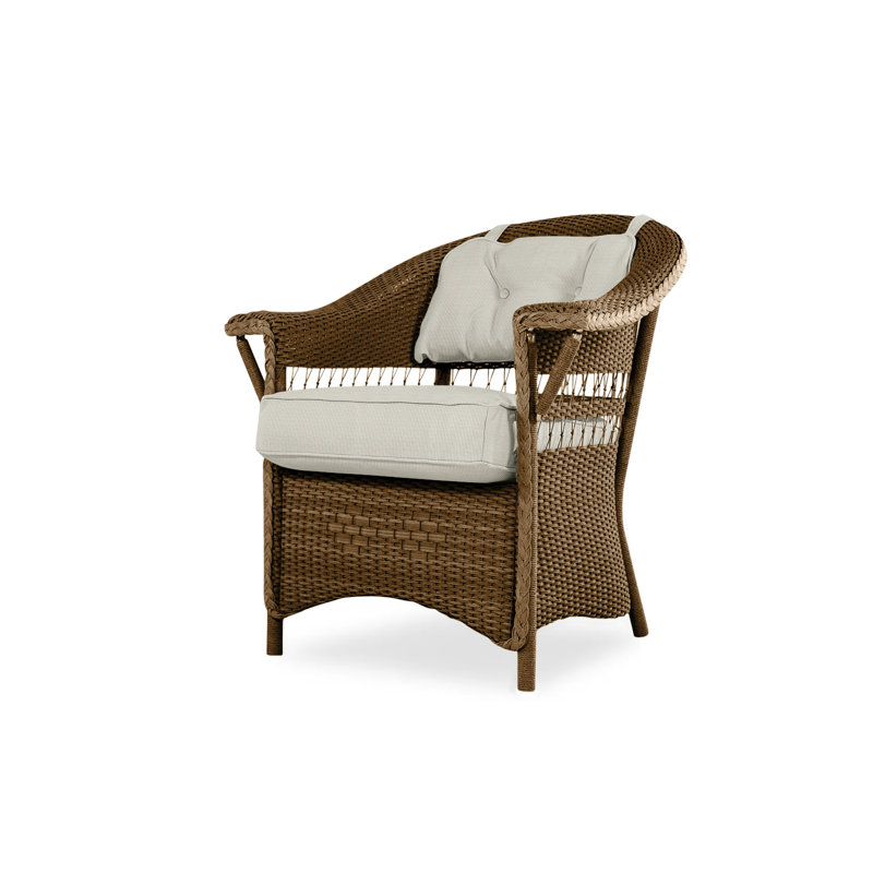 Nantucket Outdoor Dining Armchair, Sandberg Pewter, Bark