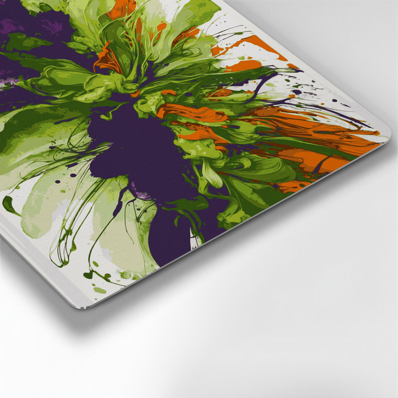 Aquarelle abstraite 58, art mural en métal beige