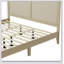 Lit plateforme en bois massif avec rotin-1432180479