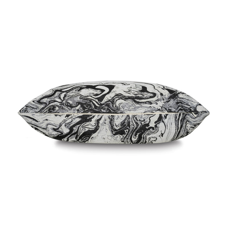 Helga Noir Square Pillow Cover & Insert