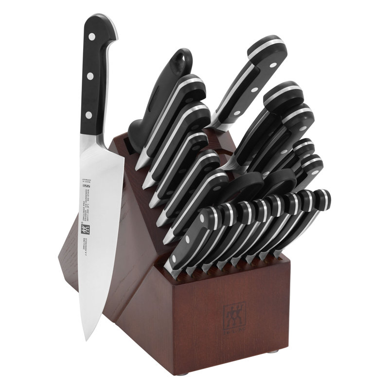 Pro 22 Piece Knife Block Set with Forged Steak Knives