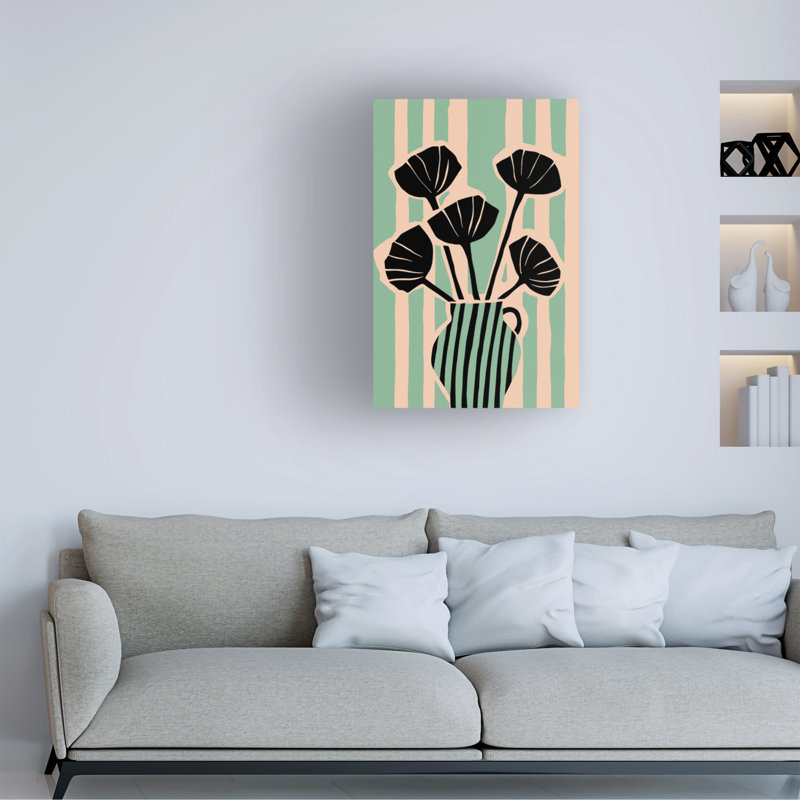 Œuvre d'art sur toile bolologisée, H 19 po x l 12 po