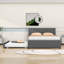Lit plateforme tapissier avec panneau de particules et gigogne-1256723478-1256723477