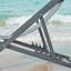 Chaise de plage inclinable / pliante Kathaline avec coussin-90954917