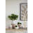 Round Terracotta Vase with Distressed White Tan Finish