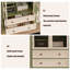 Vaisselier moderne en bois massif blanc