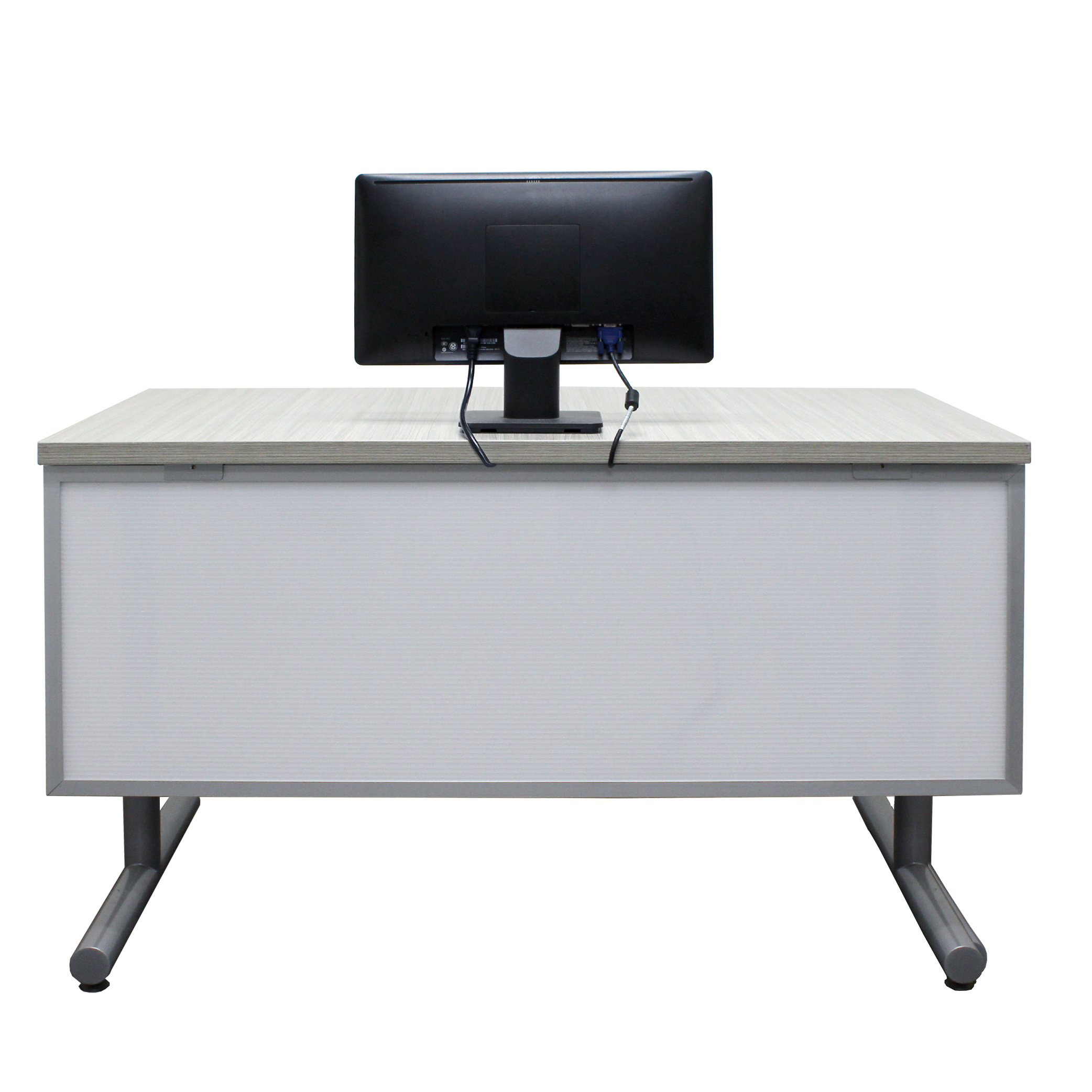 Frosted Acrylic Desk Mounted Modesty Panel