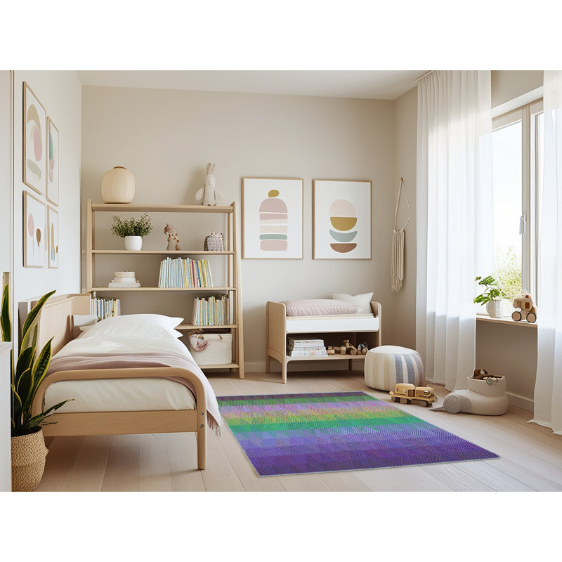 Knap Geometric Indoor Rug, Rectangle 4' x 6'