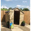 Marlborough 4 ft. W x 10 ft. D Solid Wood Tongue & Groove Pitched Garden Shed