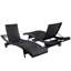 80" Patio Wicker Chaise Lounge Chairs Set of 2-760353583