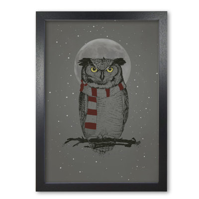 Winter Owl 1 Piece Wall Art