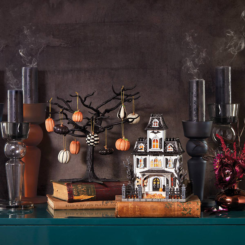 ORNAMENT TREES Matte Black Metal Ornament Tree
