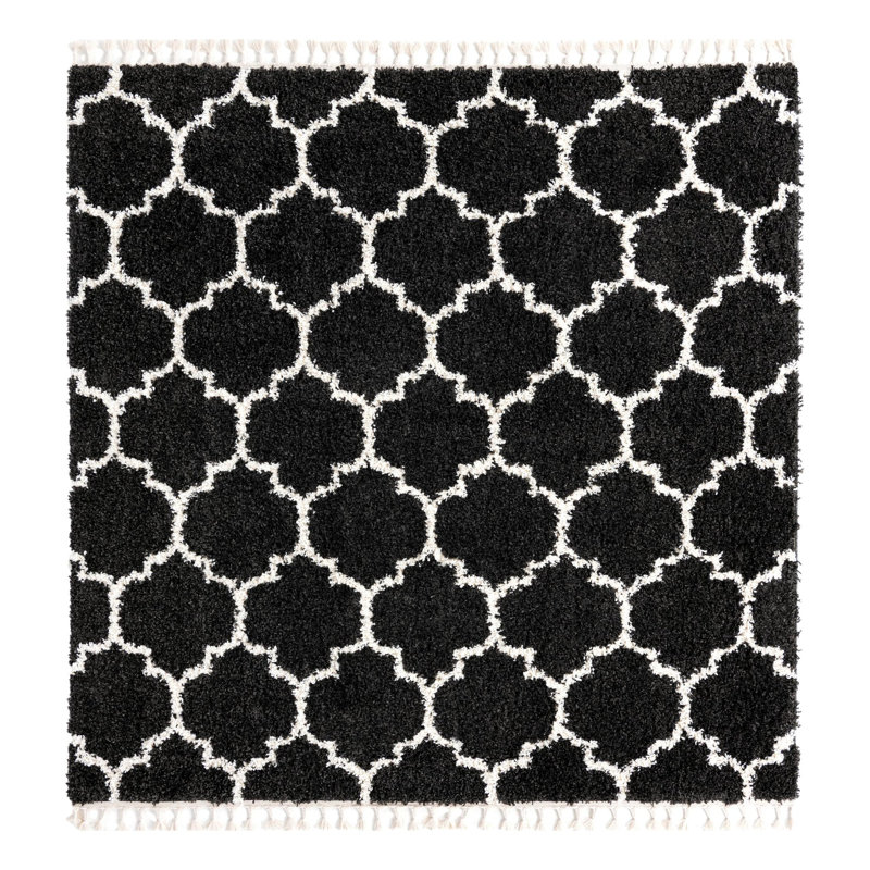 Geometric Indoor Rug, Square 7'10"