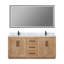 Meuble-lavabo double 72 po avec miroir Anais