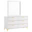 Commode 6 tiroirs avec miroir