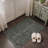 Vilve Floral Machine Washable Dark Green/Teal/Gray Indoor Area Rug With Non-Slip Backing-498876026