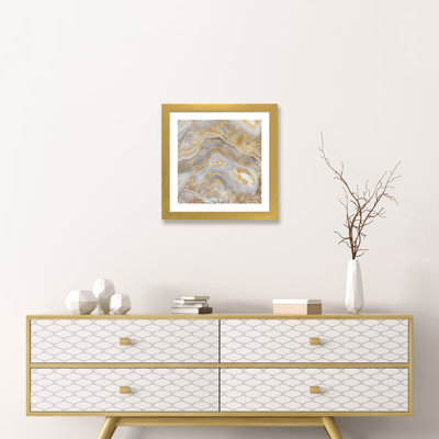 «Agate Allure II» - Impression sur papier avec cadre flottant