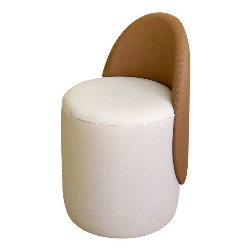 Manufactured Wood Accent Stool, Beige