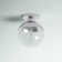 Yearby Glass Semi Flush Mount