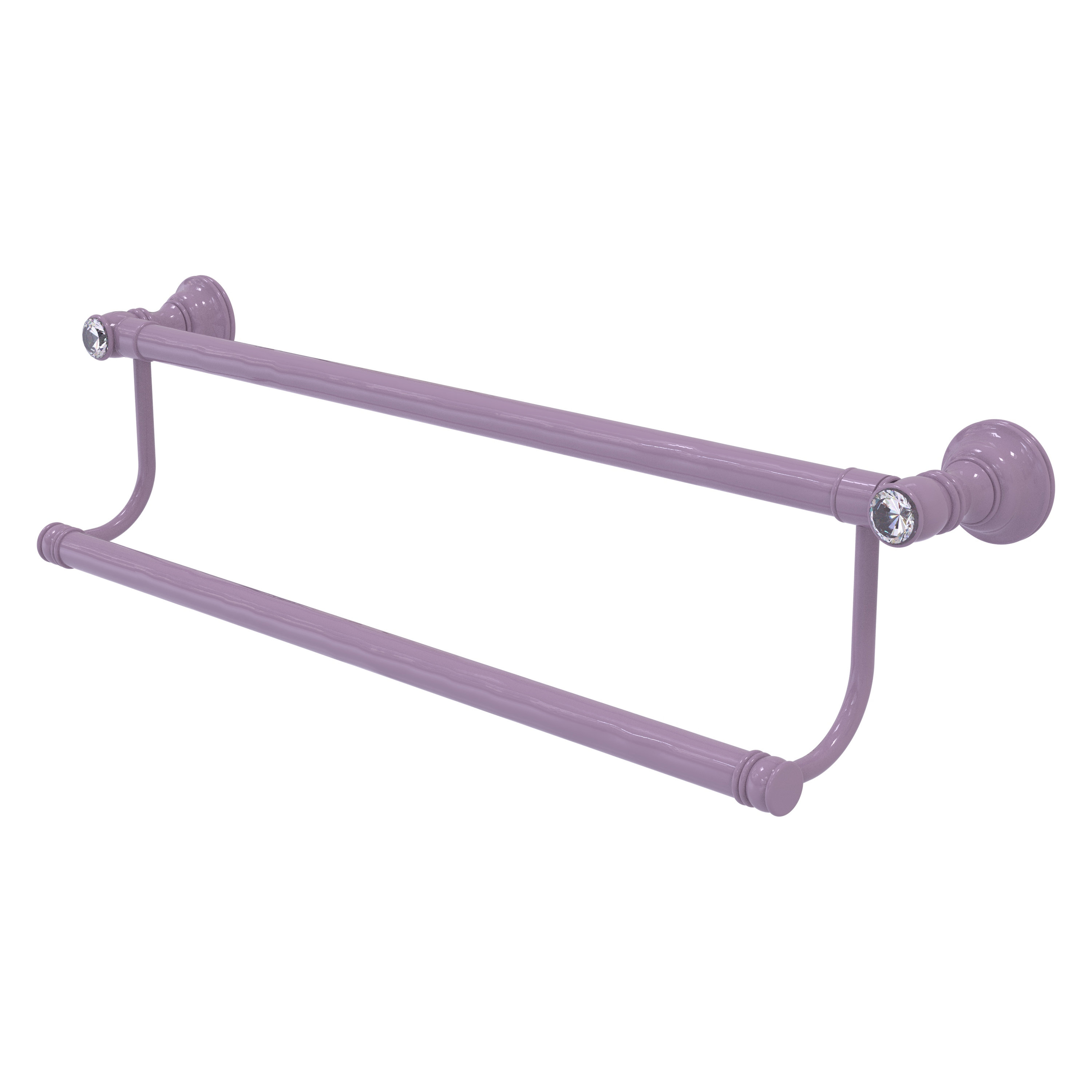 Allied Brass Carolina Crystal 20'' 2 - Bar Wall Mounted Towel Bar