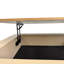 Table basse cannelée en bois à plateau relevable avec rangement et hauteur réglable-1570950217