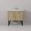 Ensemble de robinet de meuble-lavabo en métal L 36 po x P 20 po Lancy-1422015625