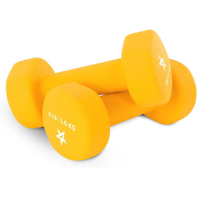 Dumbbell Neoprene - 8lbs - Orange - Pair