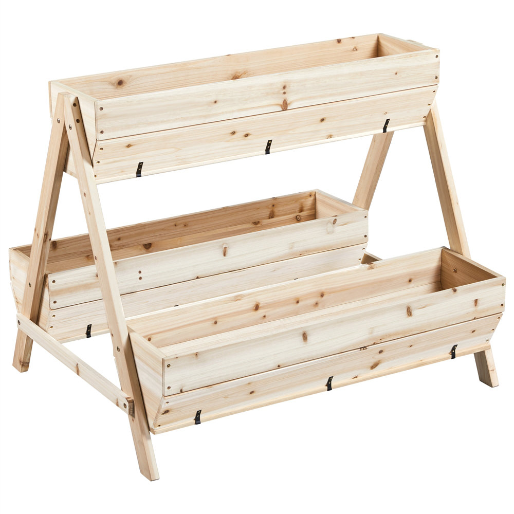 Ryle Wood Elevated Planter Arlmont & Co.