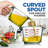 NutriChef 2 -Piece Plastic Measuring Cup Set