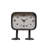 Metal Standing Clock with Duck Feet Gunmetal