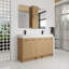 Ensemble de meuble-lavabo double 60 po avec armoire de rangement Arden