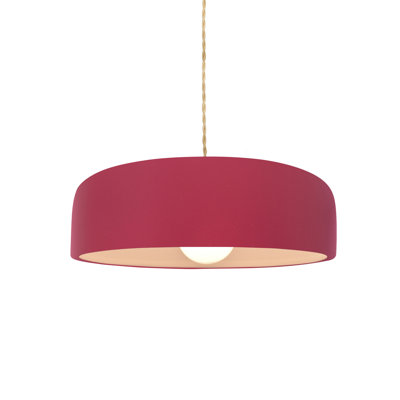 Radiance - Spire 1-Light Pendant - Carbon - Brushed Brass - 16"W x 4.5"H - Dedicated LED - Beige Twist Cord